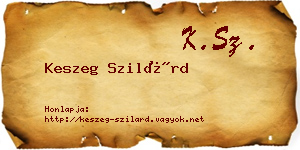 Keszeg Szilárd névjegykártya